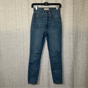Madewell Blue 11” High-Rise Skinny Jeans Size 24